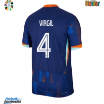 Nederland Virgil van Dijk #4 Bortedrakt EM 2024 Kortermet